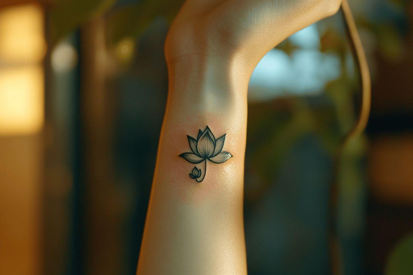 Tatouage fleur de lotus : signification, symbolisme et prix en 2025