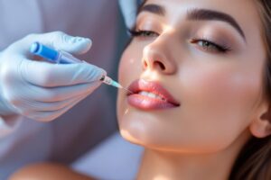 Injection acide hyaluronique commissures des lèvres tombantes