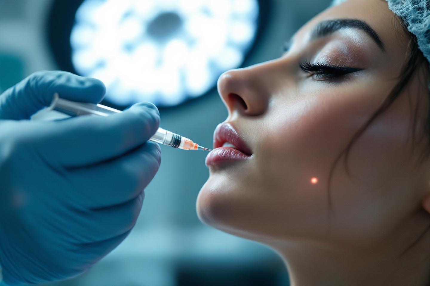 Injection acide hyaluronique commissures des lèvres tombantes